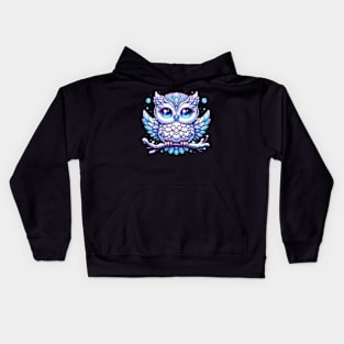 Owl Winter Snow Bird Kawaii Chibi Cute Animal Kids Hoodie